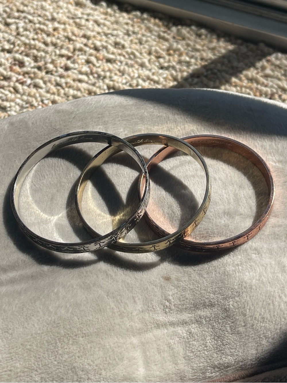 RARE 7 For All Mankind x Mattlin Era Nikki Reed "Story Telling" Bangle Set - Picture 3 of 5